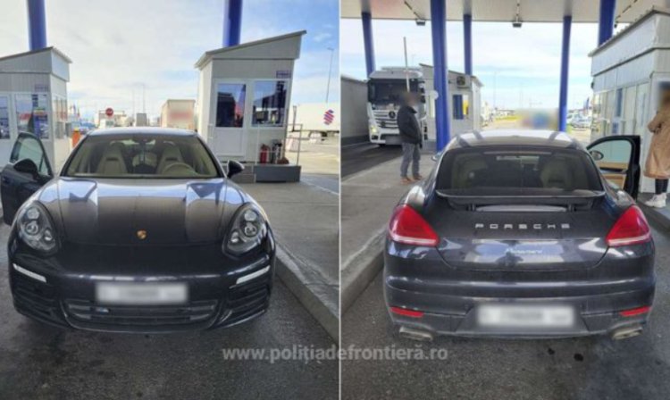 Porche Panamera, căutat de autoritățile din Italia, descoperit la Frontiera Calafat