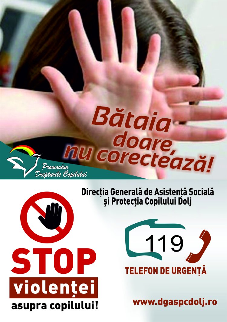 Campanie de informare a Direcţiei pentru Protecţia Copilului Dolj
