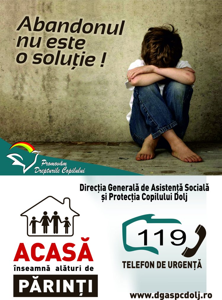 Campanie de informare a Direcţiei pentru Protecţia Copilului Dolj (DGASPC Dolj)